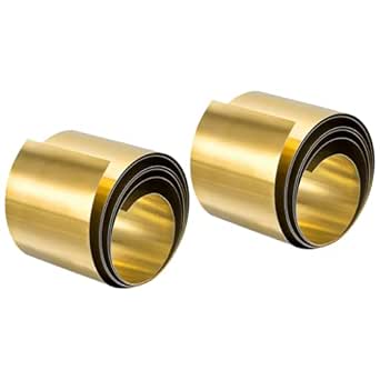 Sourcing Map Brass Sheet Roll, 2000mm X 100mm X 0.1mm Brass Foil Roll Brass Strip For Crafts, Electrical Repairs, Grounding - View #8