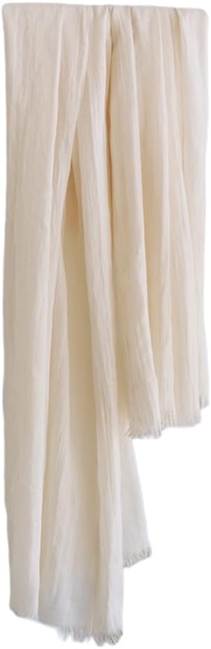 Lightweight Gauze Linen Feeling Shawl Wraps for Women Beach Summer Scarf for Evening Wedding Dresses