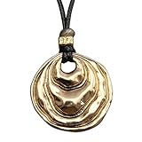 GelConnie Boho Pendant Necklace Long Bohemian Necklace Pendant Choker Gold Wrap Around Black Rope Necklaces for Women