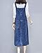 Shengwan Mujer Vestido Peto Vaquero Largos Denim Dungaree Vestidos Peto de Falda...