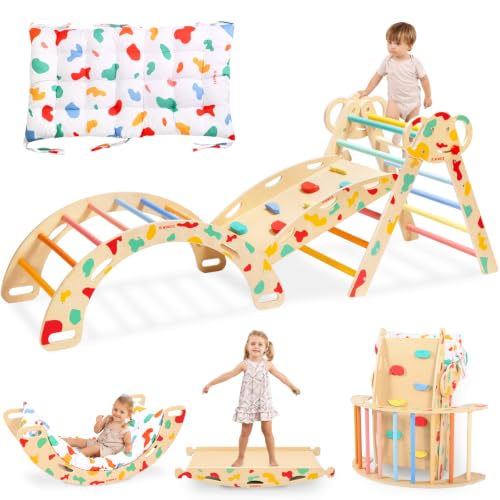 Wingyz Pikler Triangle Climbing Set with Cushion