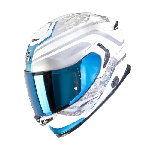 Scorpion EXO-GT SP Air Arten Full Face Helmet, White/Blue, S (55/56)