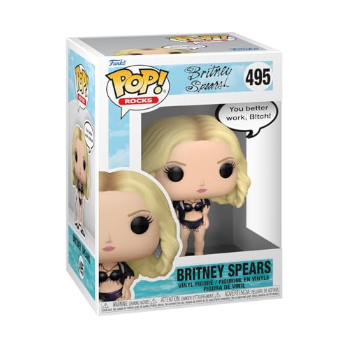 Funko Pop! Sayings: Britney Spears - Work Btch - Figura in Vinile da Collezione - Idea Regalo - Merchandising Ufficiale - Giocattoli per Bambini e Adulti - Music Fans - Figura per i Collezionisti