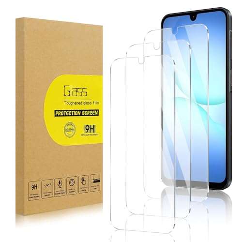 Lokyoo 3 Pack Screen Protector for Samsung Galaxy A17 5G/ Galaxy A16 Ultra HD Anti-Scratch Bubble-Free Easy Install 9H Protective Glass for Galaxy A17 5G/ Galaxy A16