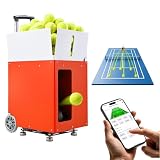 VEVOR Tennisballmaschine Max. 121 km/h Tischballwerfer 110 Ballkapazität