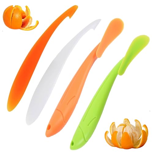 4Pcs Orange Peeler, Orange Peeler Tool, Easy Peelers, Peeler for Lemon, Orange, Mango