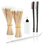 Bore Baby Gun Cleaning Supplies for Rifle Pistol Shotgun Cleaning, 6" Cotton Swabs 200PCS, 1 All Pur