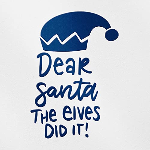Decal Stickers of The Elves Did It (Navy Blue) (Set of 2) Premium Waterproof Vinyl Decal Stickers for Laptop Phone Accessory Helmet Car Window Mug Tuber Cup Door Wall - ANDsticg85066AB