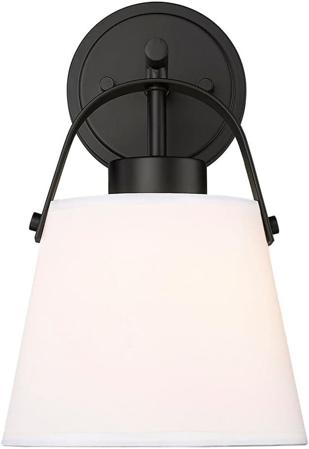 Z-Lite 743-1S-BN Z-Studio Linen Wall Sconce, 1-Light 60 Watts, Brushed Nickel