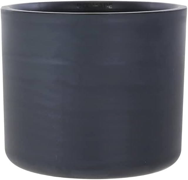 Gardenesque Ecomade Reclaimed Ocean Waste Planter | Charcoal | Eco-Friendly Plant Pot | UK Made | Reclaimed Waste | Lightweight | Indoor & Outdoor Use | 35cm x 35cm x 30cm