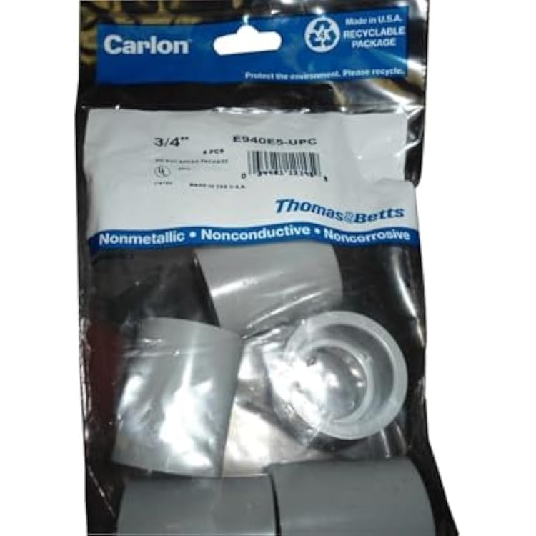 CARLON 5-Pack 3/4 PVC Coupling