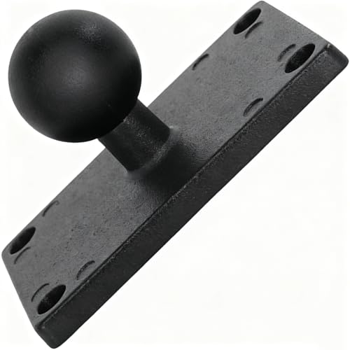 Image of Strg 1'' Ball Mounts Base with Rectangle Plate, Ball Base Mount Compatible with RAM and B Size 1 inch Ball Double Socket Arm