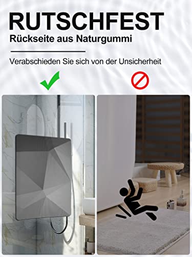 Badematte Homlab rutschfester Badezimmerteppich 40x60cm