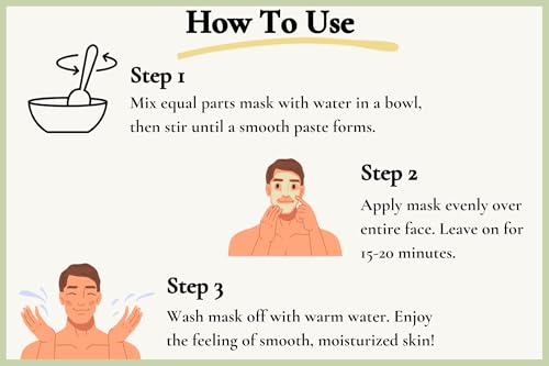 Goldcrest Naturals Moisturizing Face Mask For Dry Skin - Organic & Natural Skincare With Neem & Clay - Hydrates & Softens Skin - 100% Plant-Based, Cruelty-Free, Preservative-Free, & Eco-Friendly, 7 oz