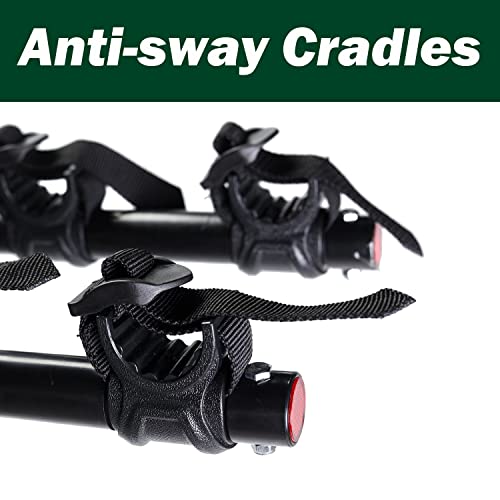 Image of Young 4 Bike Rack - Bicycle Racks Mount Carrier for Cars, SUV and Minivans with 2 inch or 1-1 /4 inch Hitch Receiver, Easy Assembly and Safe Locking