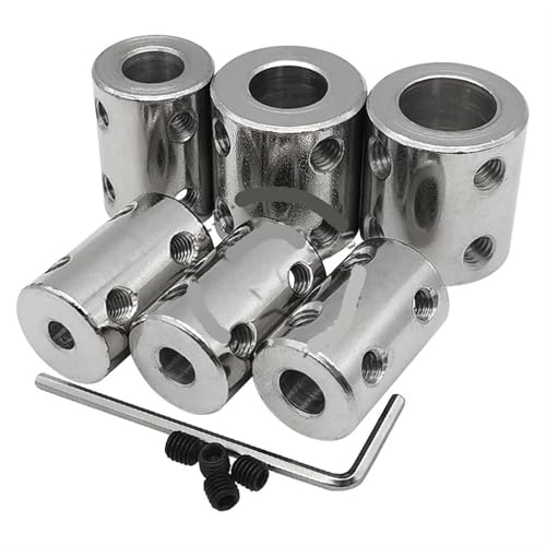 DOUKNAIL - Manchon de connecteur de moteur de coupleur d'accouplement d'arbre rigide, 3.17mm/4mm/5mm/6mm/8mm/10mm/12mm, 1 pièce en acier 45(8mm-8mm)