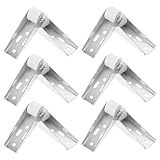 Mobestech 12pcs White Sliding Door Bottom Support Pulley Wheels for Wooden Doors 0.8-inch Silent Caster