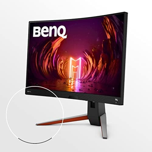 BenQ MOBIUZ EX3210R 32 Inch QHD VA 1000R Curved Gaming Monitor, 165Hz 1ms, HDR400, 90% P3, 2.1ch Speaker, Freesync Premium Pro, Remote control, Height Adjustable, and PS5/Xbox X Compatible