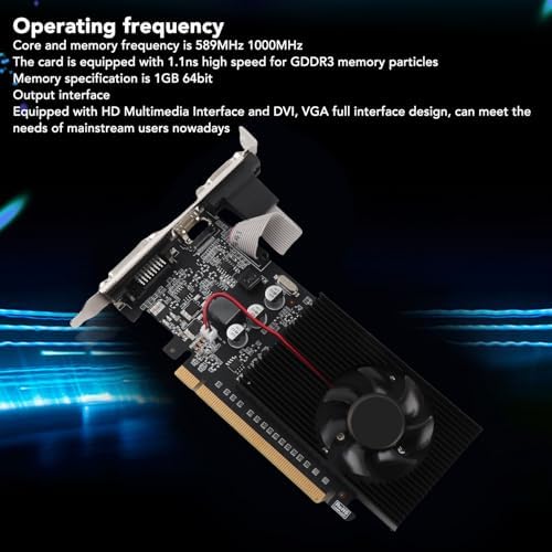 Graphics Card 589MHz 1000MHz 2560x1600 Graphics Card for HD Multimedia Interface DVI VGA Interface