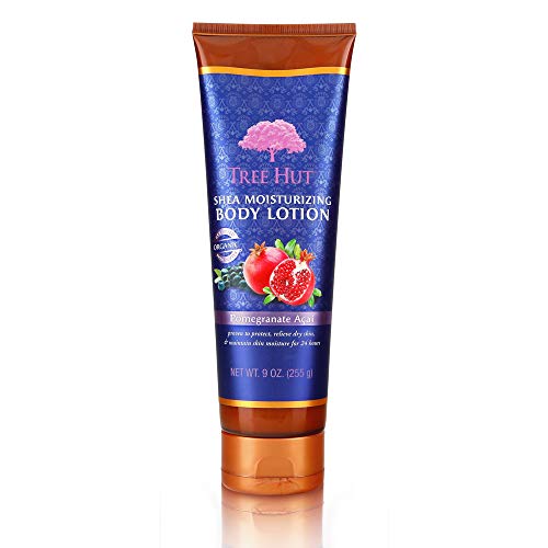 Tree Hut Shea Moisturizing Body Lotion Pomegranate Acai, 9oz, Ultra Hydrating Body Lotion for Nourishing Essential Body Care