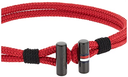 Tommy Hilfiger Men's Jewelry Nylon Bracelet Color: Red (Model: 2790335) #TOP1