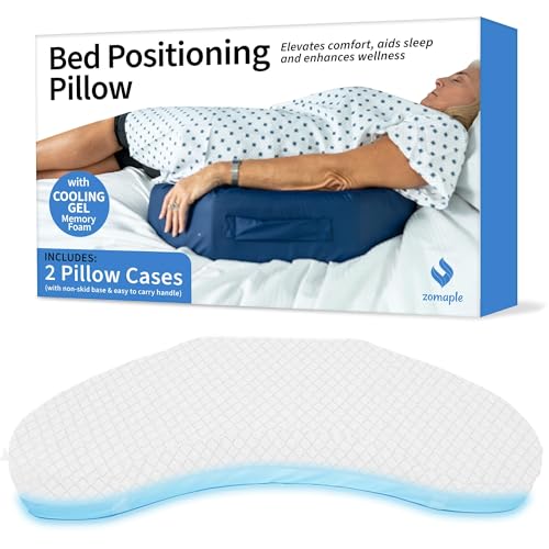 Zomaple Bedsore Pressure Relief Pillow, 30° Wedge, Gel Top