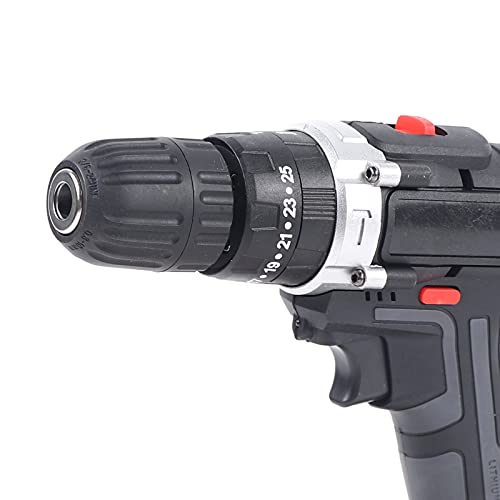 Fetcoi 2 Gang LED Akku-bohrschrauber, 1450 U/min Bohrmaschine Akkuschrauber Set 28Nm Max. Drehmoment mit 2 48vf Akkus – Bild 6