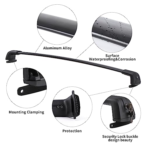 Richeer AM34966 Roof Rack Cross Bars For 2016-2022 Pilot, Aluminum Cross Bar With Anti-Theft Locks For Cargo Racks Rooftop Luggage Canoe Kayak Bicycle Roof Bag thumb #1