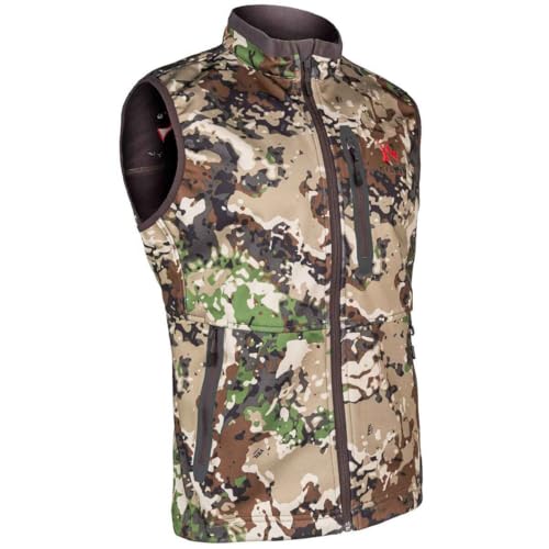 Killik Men’s Summit Tracker Softshell Hunting Vest, Lightweight Vest with Pockets, Veil Summit Camouflage, Sizes M-3XL