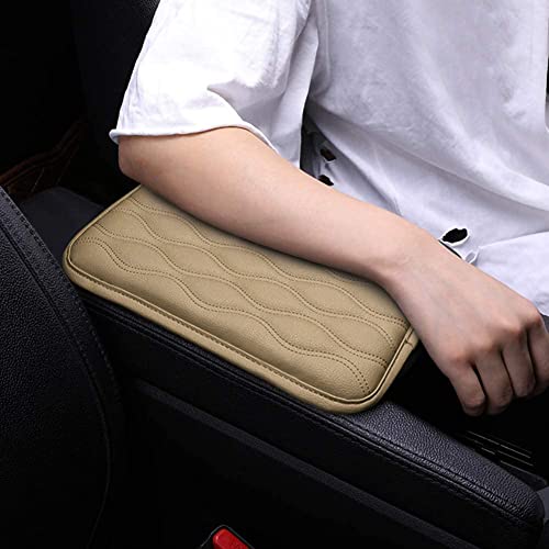 SUHU Housse de protection pour console centrale de voiture pour la plupart des véhicules/SUV/camion/voiture - Étanche - Pour accoudoir de voiture - Universelle - Beige Cover