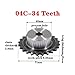bicon Metal Rotating Motor Gears 04C Chain Drive Sprocket 34 Tooth Carbon Steel Chain Gear Pitch 2.8mm Industrial Sprocket Wheel