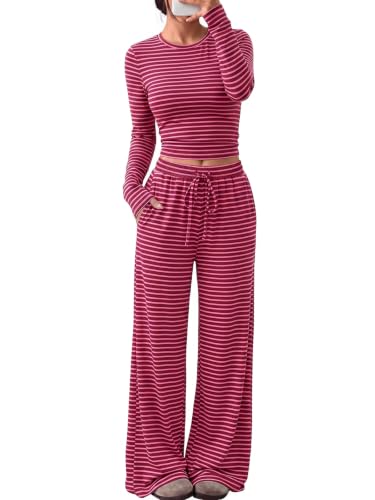 Image of Trendy Queen Women's 2 Piece 2026 Fall Fashion Lounge Set with Pockets