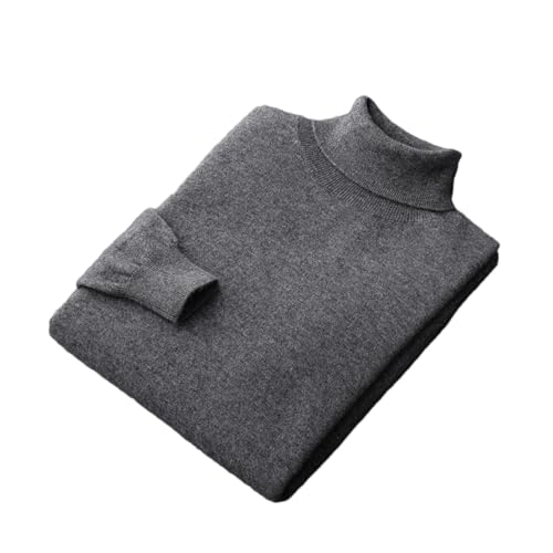 Rfmfkkg Men's Cashmere Sweater Knitted Pullover Turtleneck Lightweight Warm Long Sleeve Solid Color Sweaters