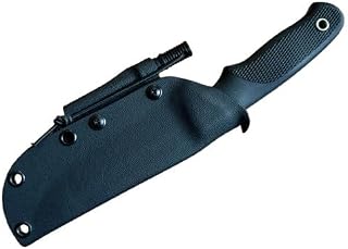 Linder Super Edge 7 Joe Vogel Evo-X ATS 34 Schwarz Survival Spar Set Kydexscheide mit Clip und Feuerstarter