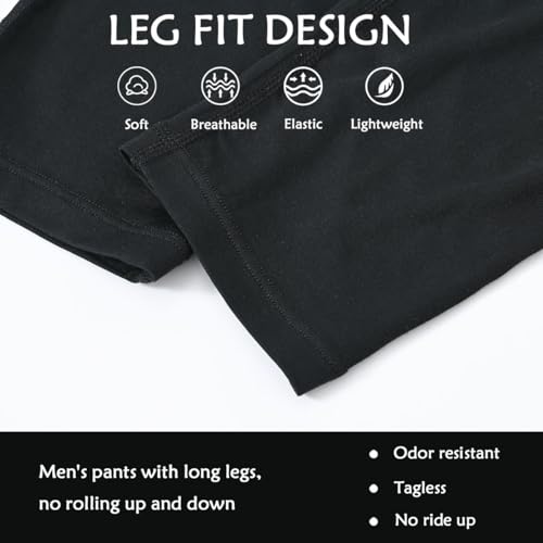 ZONBAILON Men's Thermal Underwear Pants Breathable Soft Long Johns Bottoms with Bulge Pouch4
