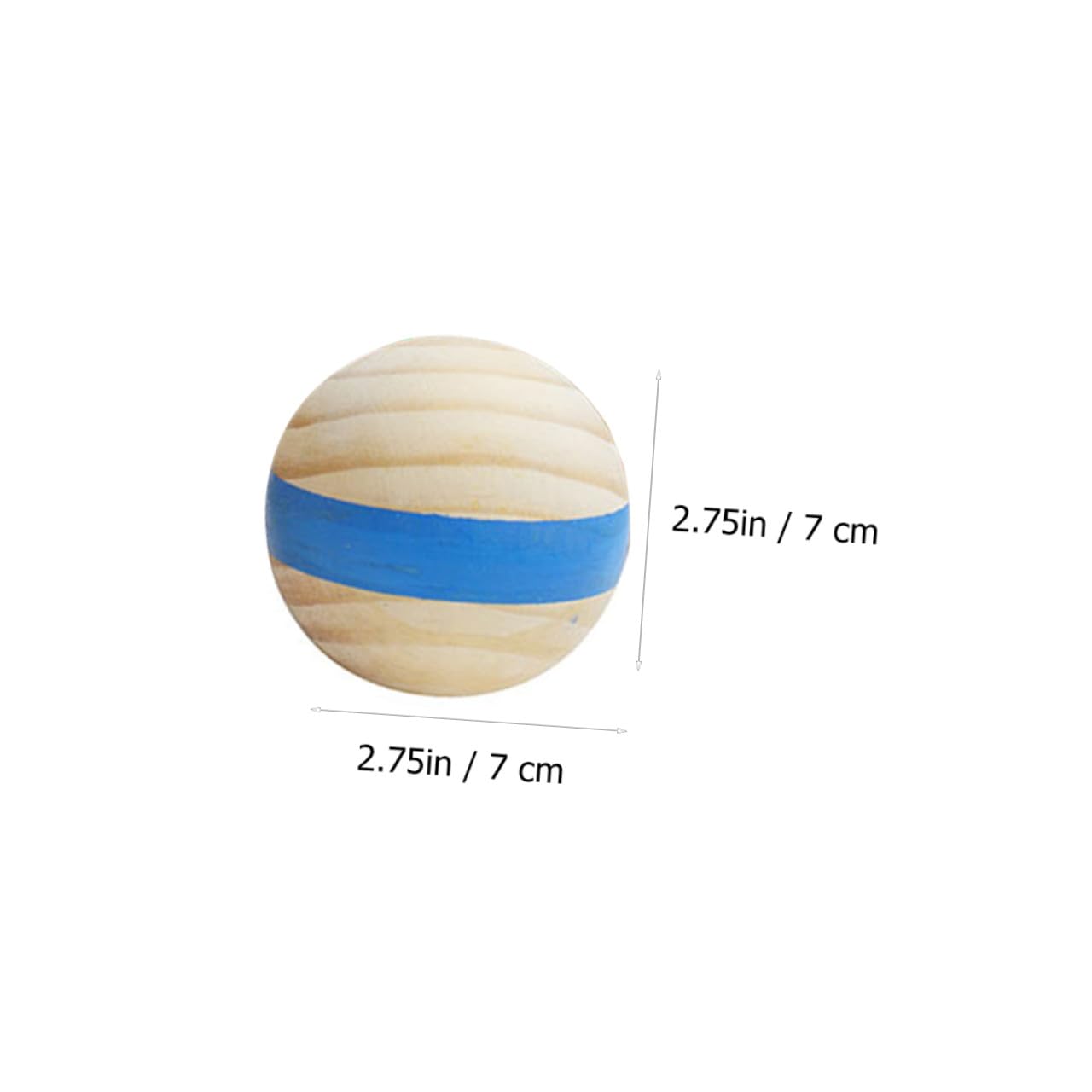 UPKOCH Bocce en Plein Air en Bois Massif 7pcs Surface Lisse sans Bavure Ambiance Estivale Lors des Fêtes d'anniversaire la Plage Couleur Aléatoire