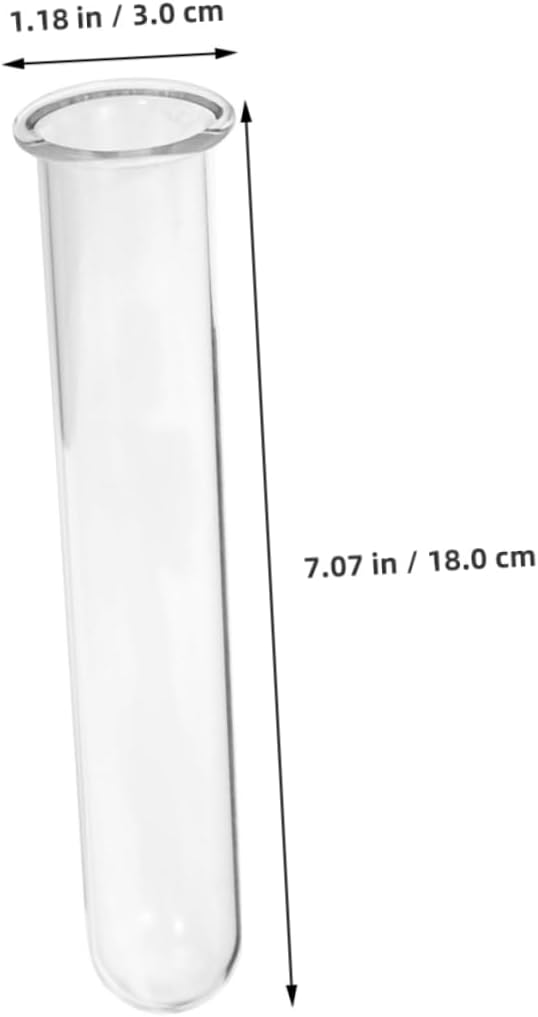 4pcs Elegant Glass Test Tube Vase Hydroponic Plant Propagation Tubes Terrarium Decor Wall Decor Plant Holder for Cuttings