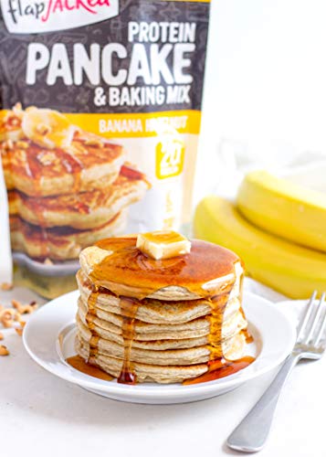Flapjacked High Protein Pancake, Waffle And Baking Mix, Banana Hazelnut | 12Oz | 20G Protein | Low Carb | High Fiber #TOP2