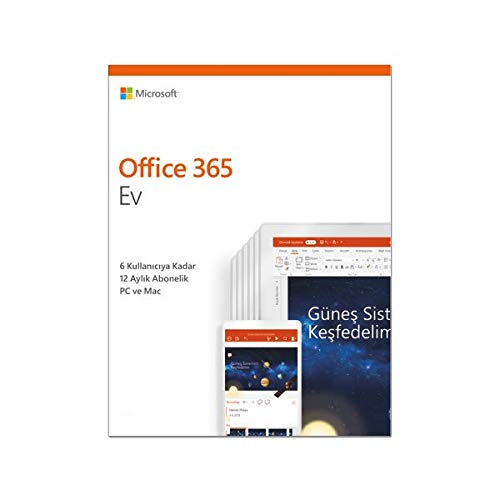 microsoft office 365 ev turkce yazilim amazon com tr bilgisayar