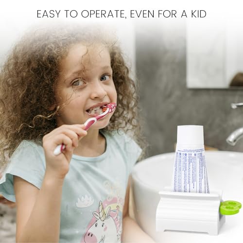 LOVEINUSA Toothpaste Squeezers (Pack of 4), Toothpaste Tube Rollers Toothpaste Dispensers for Bathroom Toothpaste Cream Saving