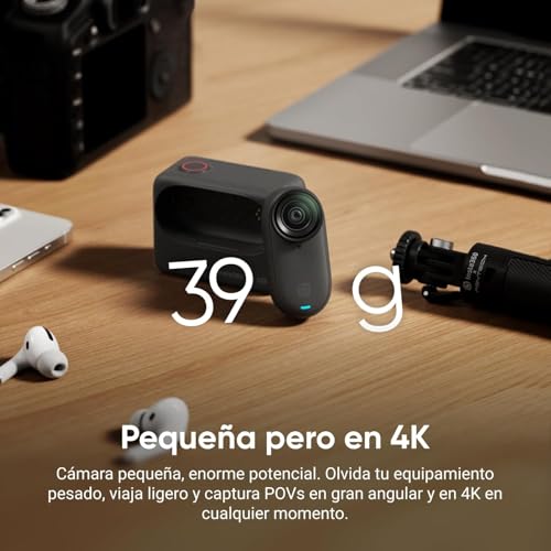 Insta360 GO 3S Pack POV intégré au Casque de Moto (édition spéciale) - Petite caméra vlog 4K, Mains Libres, caméra POV, 140 Min d'autonomie, étanche à 10 m, Action cam pour Le Sport, Le Moto - 3