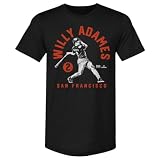 500 LEVEL Willy Adames San Francisco Retro Arch Men's Premium T-Shirt (Tri Black, XL)