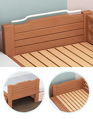 Wood Platform Bed Frame With Headboard And Footboard, Widening Furniture Bed For Adults, Kids, Toddlers, Teenagers, Easy To Assemble (Size : 180X100X40Cm) #TOP2