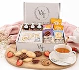 Afternoon Tea Gift Set – English Tea (40 bags), 5 Luxury Biscuit Packs & 3 Mini Fruit Jams – Elegant Tea & Biscuits Gift Box for Mum, Birthday, Thank You & Mother’s Day – Willow & Tate