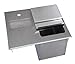 BK Resources BK-DIWSBL-2118G Stainless Steel Single Compartment Drop In Ice Bin with Water Station w/ Removable Hinge Lid 21"L (Left to right) x 18"W (Front to Back) x 13" H (Base to top) NSF Approved