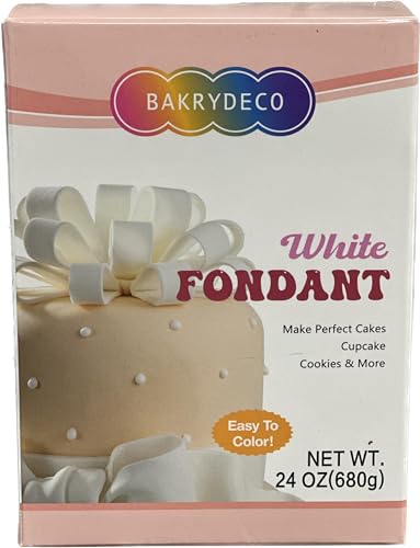 Premium White Fondant – 24 Ounce Box for Cake Decorating and Baking
