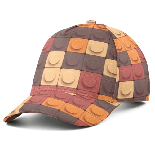 Gorra de béisbol unisex marrónica para entrenamiento diario