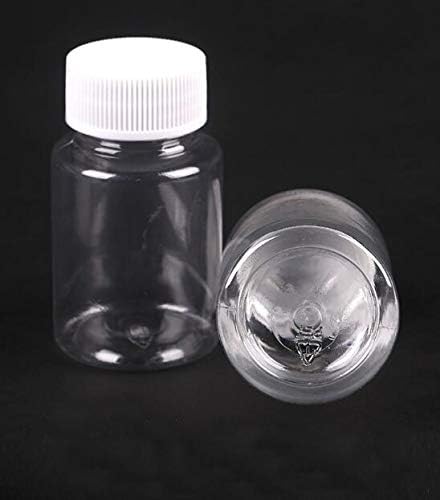 12 Pcs 100 ml Empty Clear Plastic Bottles with White Screw Caps Portable Storage Containers for Liquids Chemicals Powders and Solid Samples - Image 3