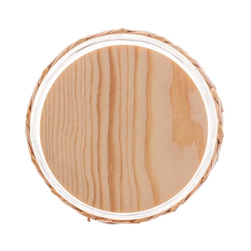 Porta Mantimentos de Vidro com Sisal e Tampa de Madeira 520ml - Wolff