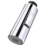 Recambio Cabezal Grifo Cocina 2 Modos, Alcachofa Grifo Cocina Extraible Cabezal Fácil Instalación para Cocina y Baño Grifos Standard